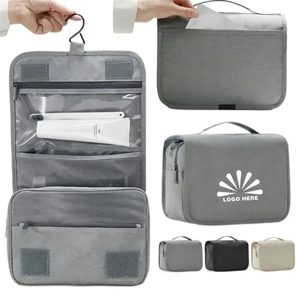 Hanging toiletry bag travel essentials