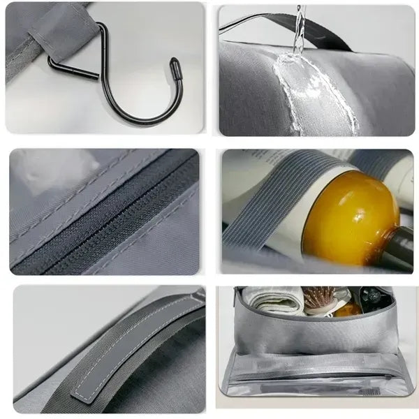 Hanging toiletry bag travel essentials