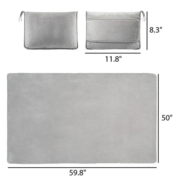 2 in 1 Solf Travel Airplane Blanket and Pillow