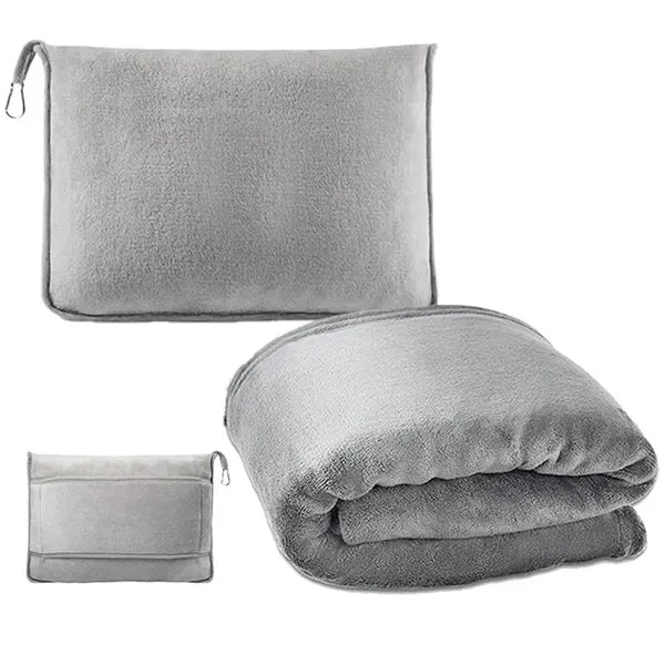 2 in 1 Solf Travel Airplane Blanket and Pillow