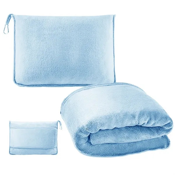 2 in 1 Solf Travel Airplane Blanket and Pillow