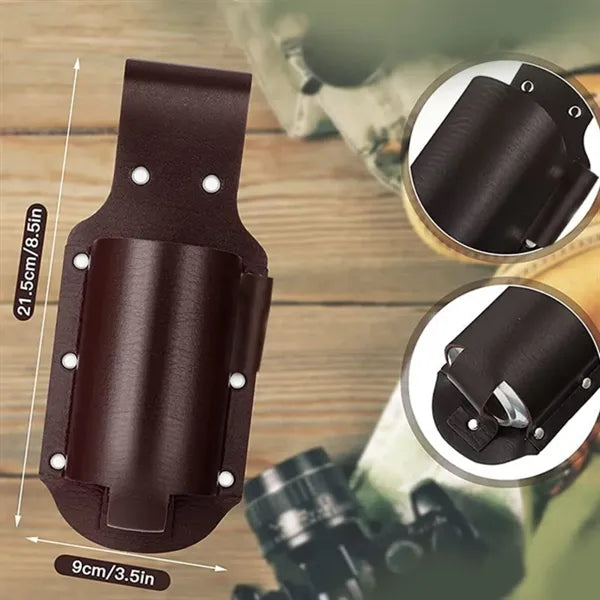Portable PU Leather Beer Holster Drink Holder