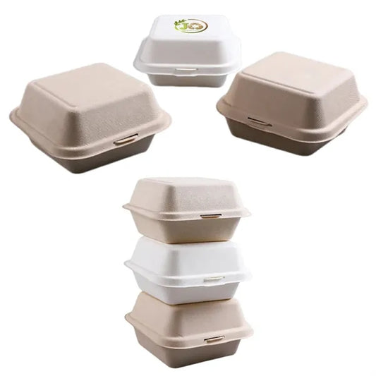 450ml Microwave-safe Eco-Friendly Biodegradable Burger Box