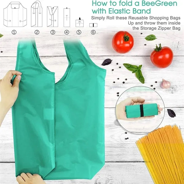 Large Foldable Grocery Shopping Tote Bag
