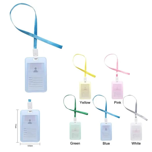 Identity Card Holder With Lanyard