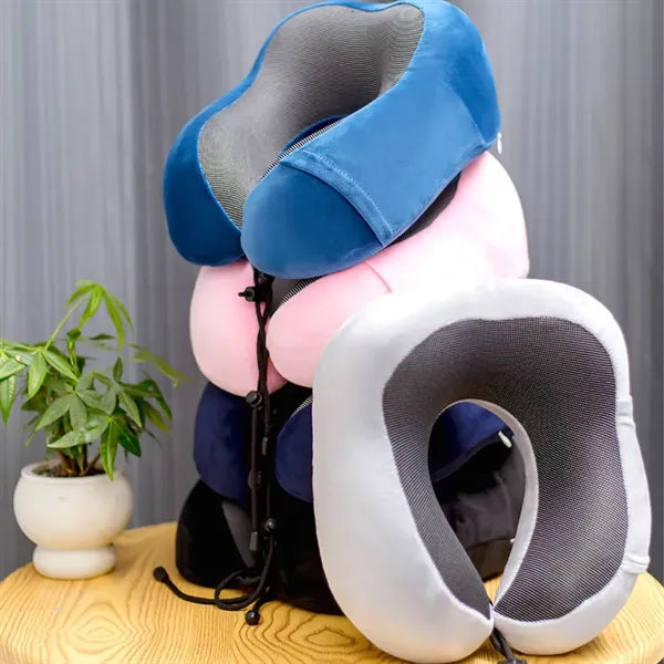 Memory Foam Travel Pillow U Shape Neck Support Cushion