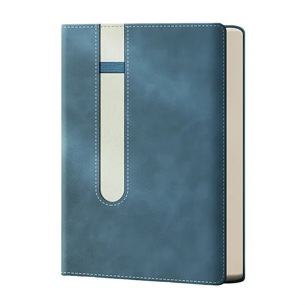 120 Pages Leather Notebook With Pen Holder