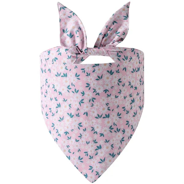 Polyester Dog Bandana Triangle Scarf Adjustable Fit