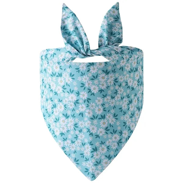 Polyester Dog Bandana Triangle Scarf Adjustable Fit
