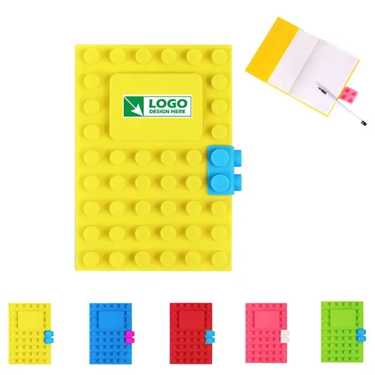 100 Pages Silicone Cover Block Notebook