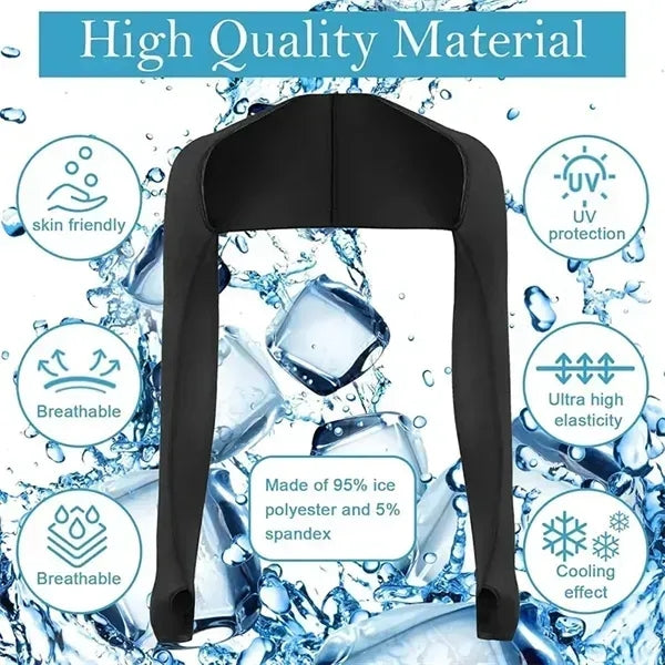 Cooling Shawl Arm Sleeves Sun Uv Protection Cooler Shrug
