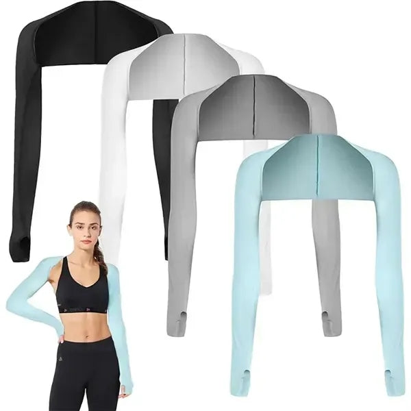 Cooling Shawl Arm Sleeves Sun Uv Protection Cooler Shrug