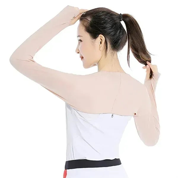 Cooling Shawl Arm Sleeves Sun Uv Protection Cooler Shrug