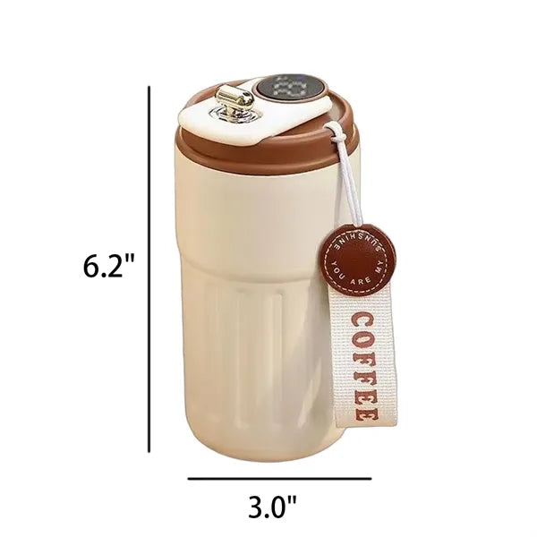 15oz Portable LED Temperature Display Coffee Thermos Cup