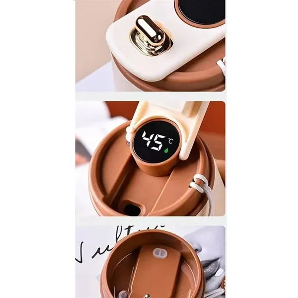 15oz Portable LED Temperature Display Coffee Thermos Cup