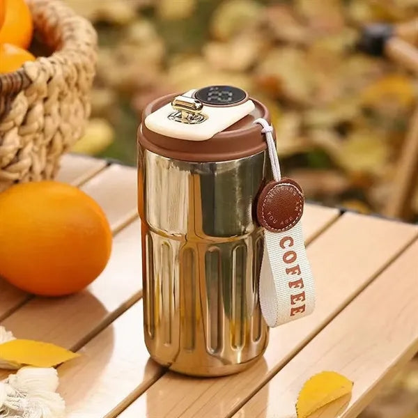 15oz Portable LED Temperature Display Coffee Thermos Cup