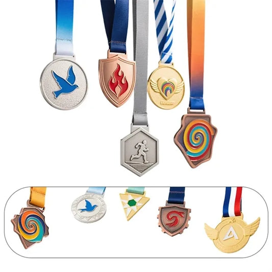 3D Painted Special-Shaped Custom Metal Medals