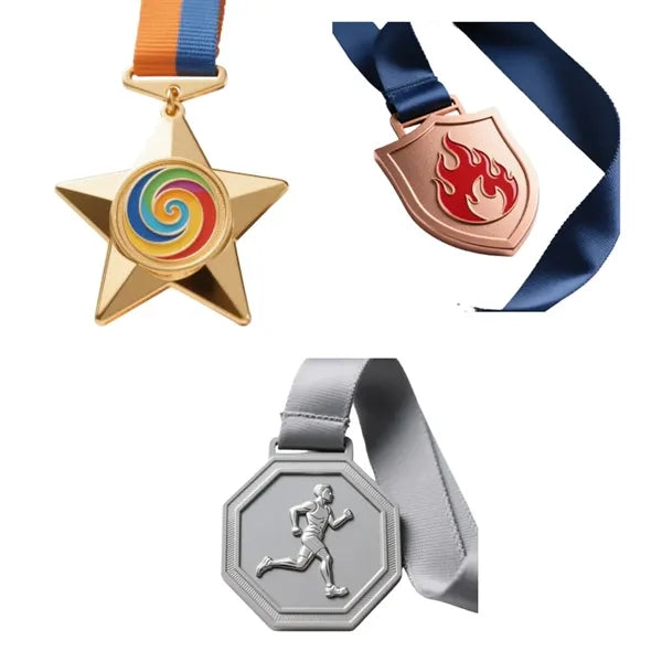 3D Painted Special-Shaped Custom Metal Medals