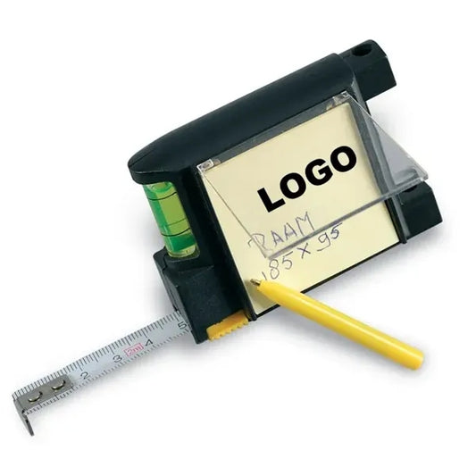 Precision 4-in1 Tape Measure with Level, Paper & Pen