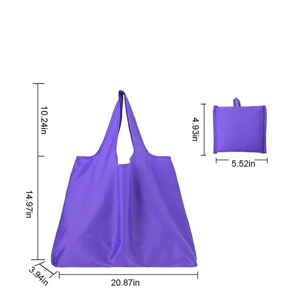 Oxford Cloth Large Foldable Shopping Tote Grocery Bag
