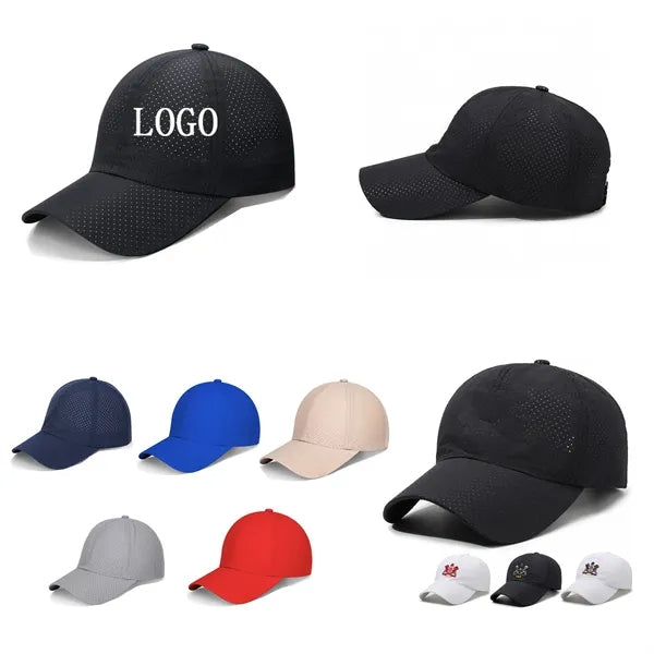 Unisex Quick Drying Baseball Cap Mesh Cooling Hat