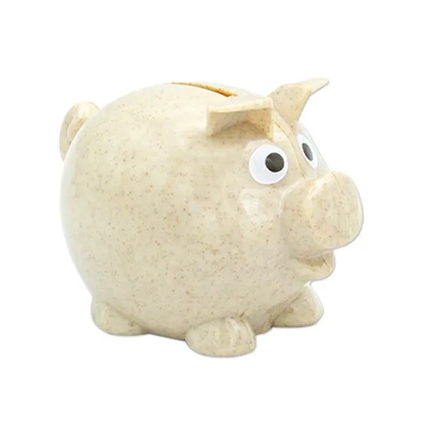 Sustainable Wheat Straw Piggy Bank