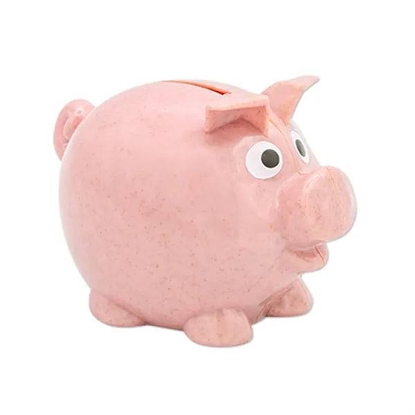 Sustainable Wheat Straw Piggy Bank