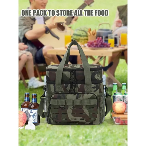 Tactical Camo Double Layer Insulated Lunch Bag