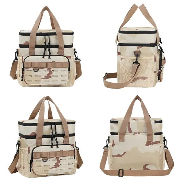 Tactical Camo Double Layer Insulated Lunch Bag