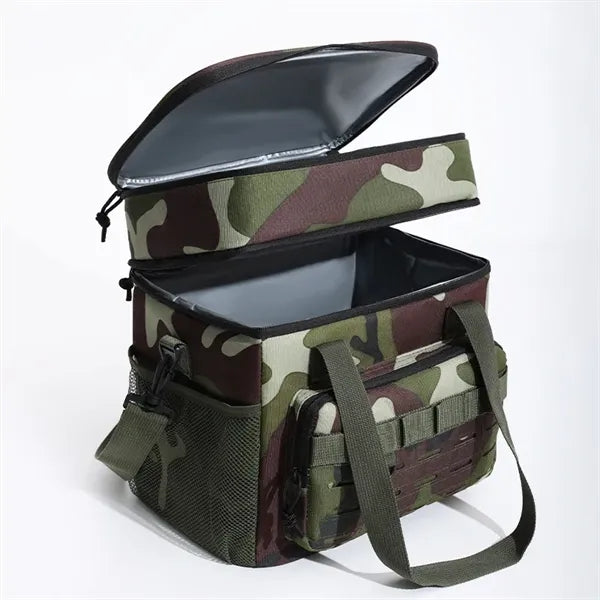 Tactical Camo Double Layer Insulated Lunch Bag
