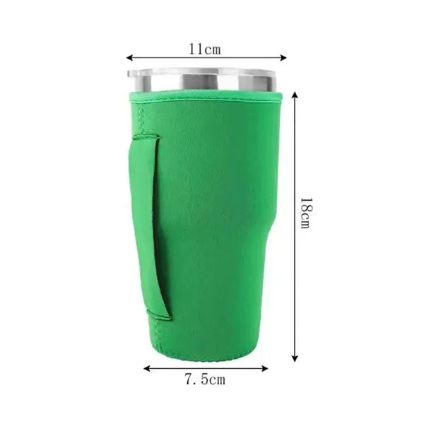 30oz. Custom Neoprene Tumbler Sleeve with Handle