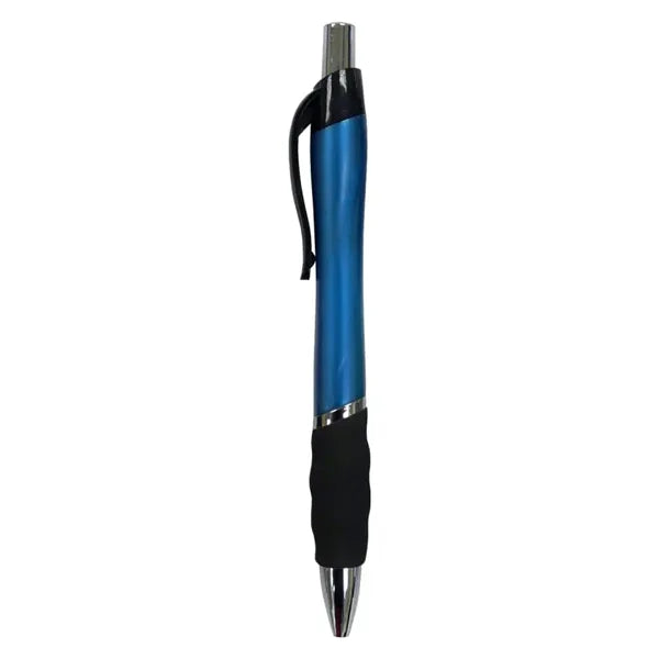 Clicker Pen "The Venture" with Black Rubber Grip