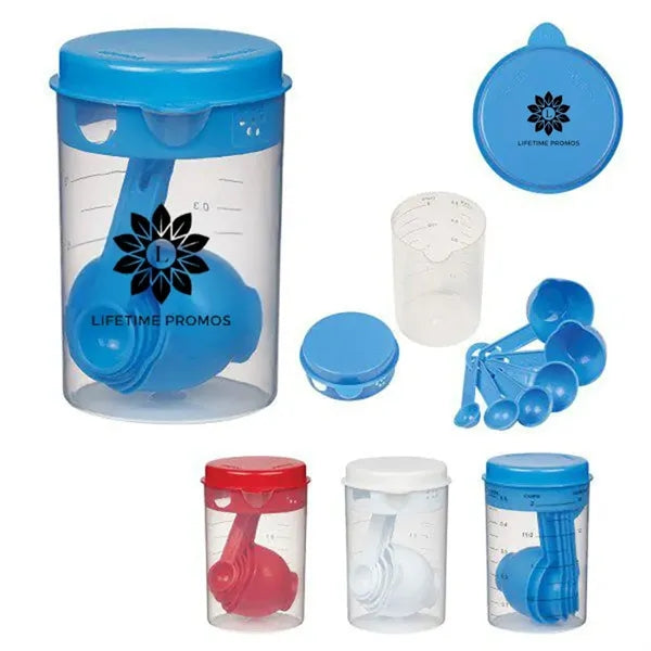 7 Piece Plastic Measuring Cup And Spoon Set