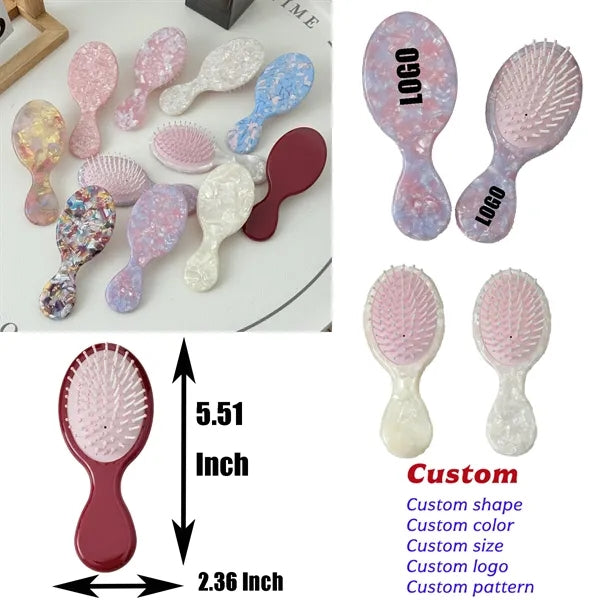 Women Colorful 5.51inch Acetate air cushion comb