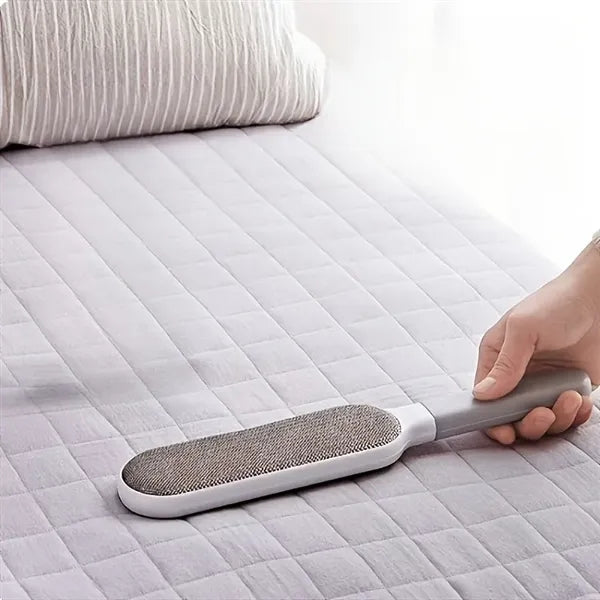 Dual-Sided Pet Hair & Dust Brush for Manual Cleaning