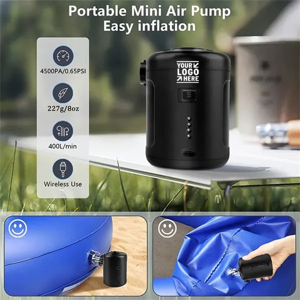 Portable Electric Air Pump with 5 Nozzles