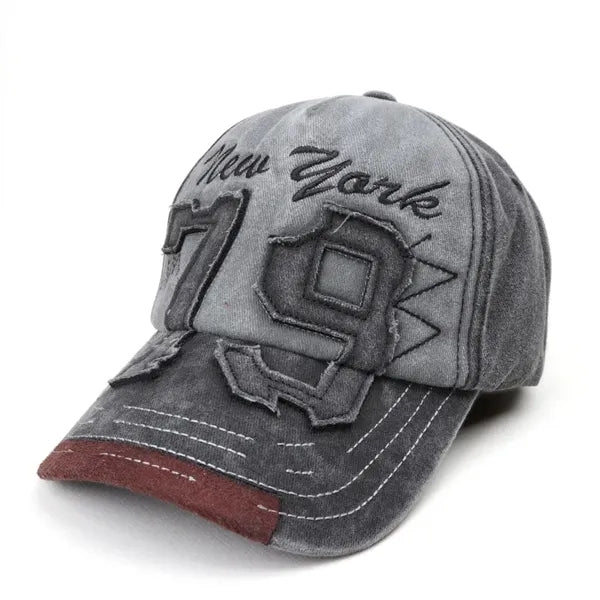 Unisex Washed Embroidered Casual Sun Protection Baseball Cap