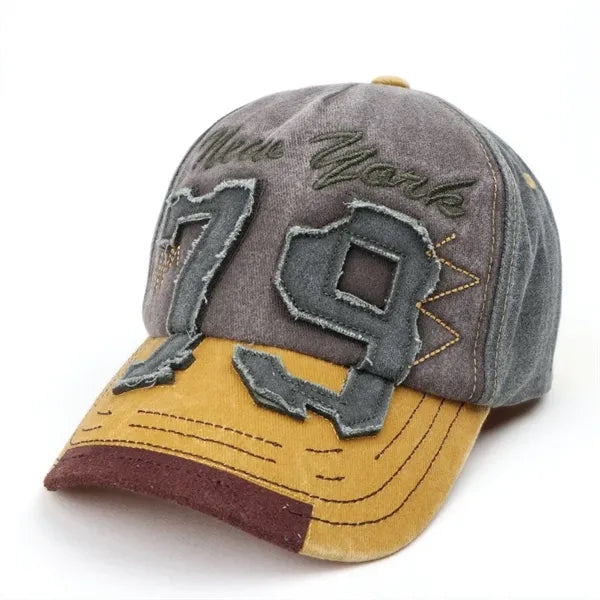 Unisex Washed Embroidered Casual Sun Protection Baseball Cap