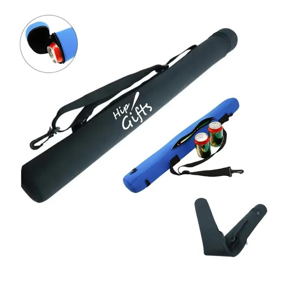 6 Can Neoprene Tube Cooler with Strap