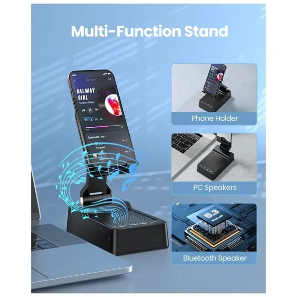 Cell Phone Stand with Wireless Bluetooth Speaker and Charger
