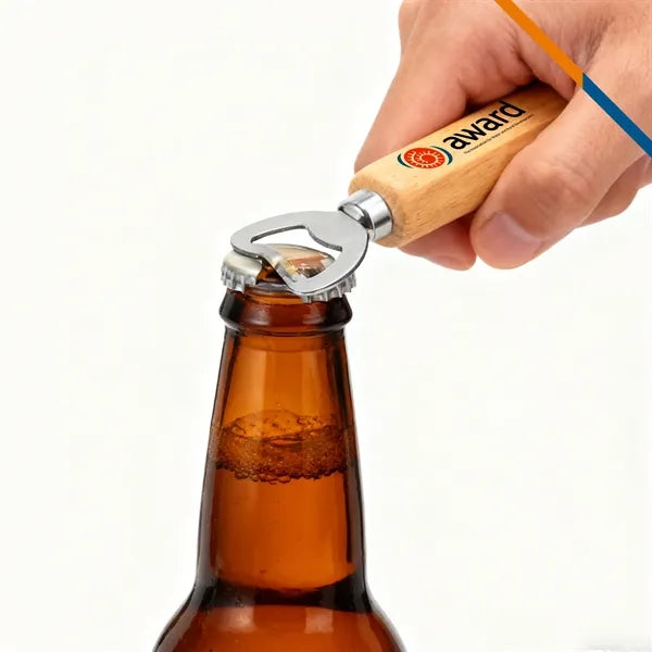CapBark Wooden Handle Bottle Opener