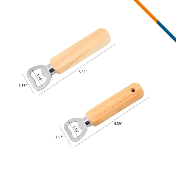 CapBark Wooden Handle Bottle Opener