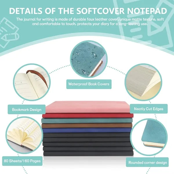 A5 Soft Leather Notebook