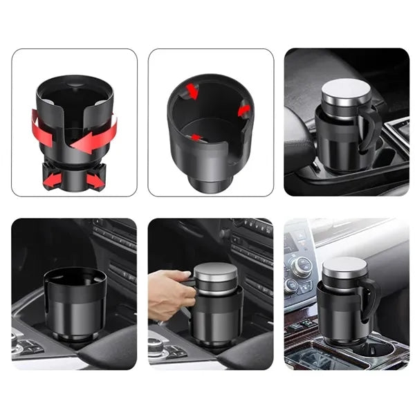 Car Cup Holder Expander Adjustable Base For Large Bottles