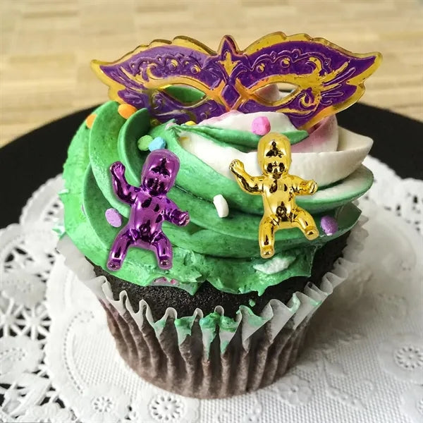 Mardi Gras Mini Plastic King Cake Babies for Party