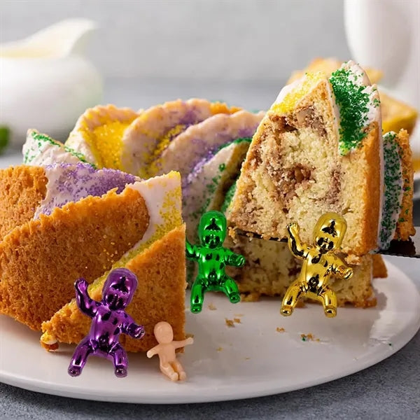 Mardi Gras Mini Plastic King Cake Babies for Party