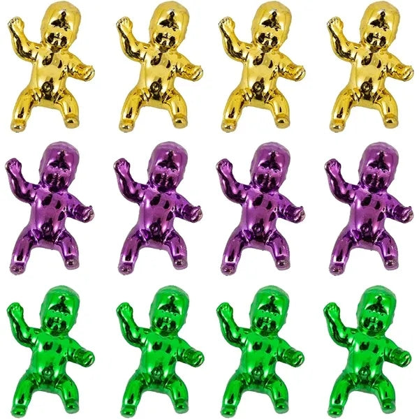 Mardi Gras Mini Plastic King Cake Babies for Party
