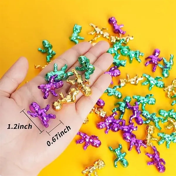 Mardi Gras Mini Plastic King Cake Babies for Party