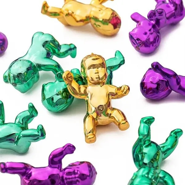 Mardi Gras Mini Plastic King Cake Babies for Party