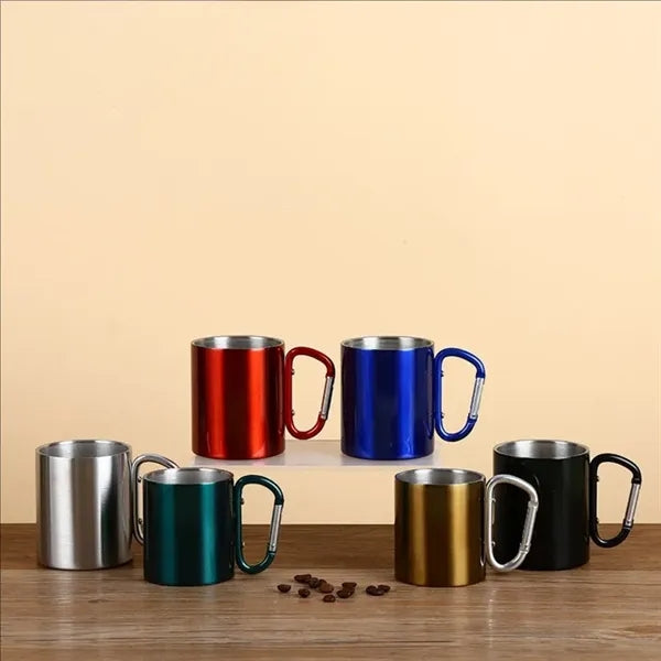 12oz Stainless Steel Carabiner Mug